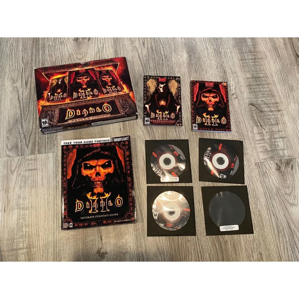 Diablo Battle Chest And Strategy Guide Lot PC Gaming